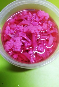 ばあちゃんの甘酢☆紫カリフラワー