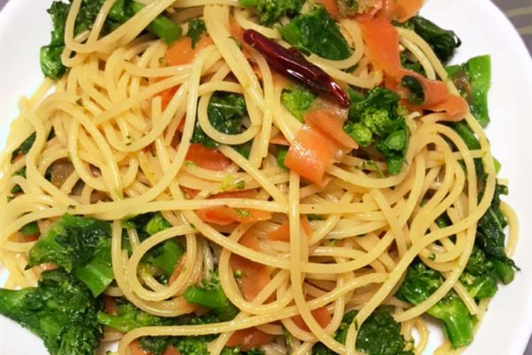 菜の花とにんじんで美味しいパスタ レシピ 作り方 By Chiekopon1 クックパッド 簡単おいしいみんなのレシピが350万品