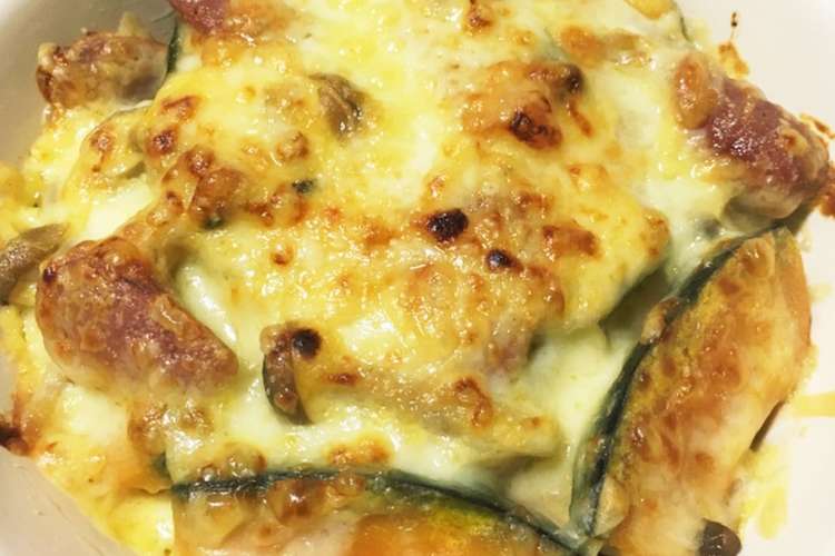 かぼちゃとウインナーのグラタン レシピ 作り方 By Bellepurin クックパッド 簡単おいしいみんなのレシピが356万品