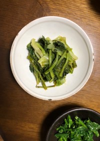 小松菜とISHII365魚のソース