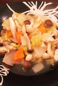 無水鍋で白菜の中華スープ