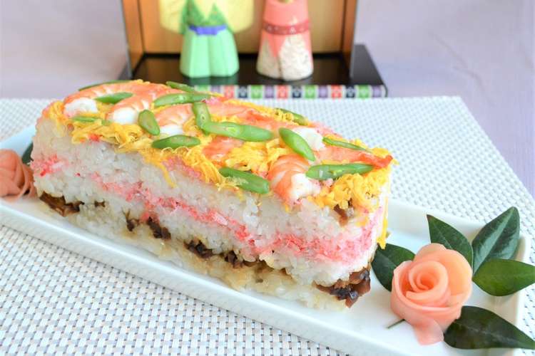 牛乳パックで雛祭りケーキ寿司 レシピ 作り方 By Rupinih クックパッド 簡単おいしいみんなのレシピが355万品
