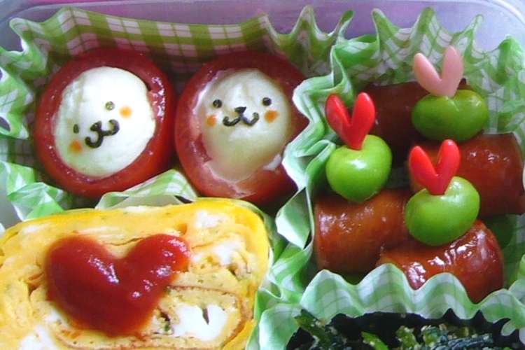 トマト犬 キャラ弁やお弁当の隙間に レシピ 作り方 By つくしおん クックパッド 簡単おいしいみんなのレシピが350万品