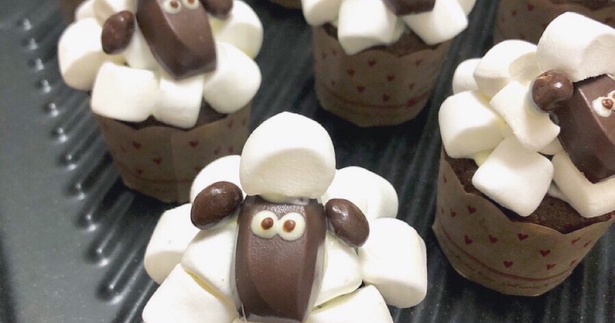 ひつじのショーンマフィン カップケーキ レシピ 作り方 By ﾘﾝｺ クックパッド