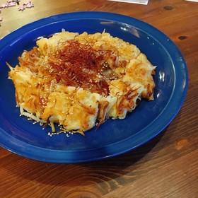 大根の皮レシピ⑥素麺とモヤシの簡単チヂミ