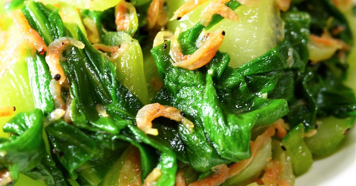 副菜･お弁当に。青梗菜と干しあみの炒め物 by ほっこり～の 【クックパッド】 簡単おいしいみんなのレシピが351万品