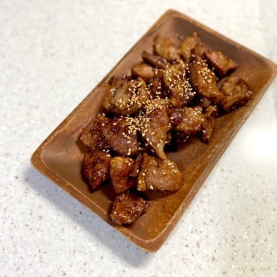 韓国家庭料理 豚肉の甘辛炒めの写真