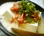 ふわとろ納豆キムチ豆腐の画像