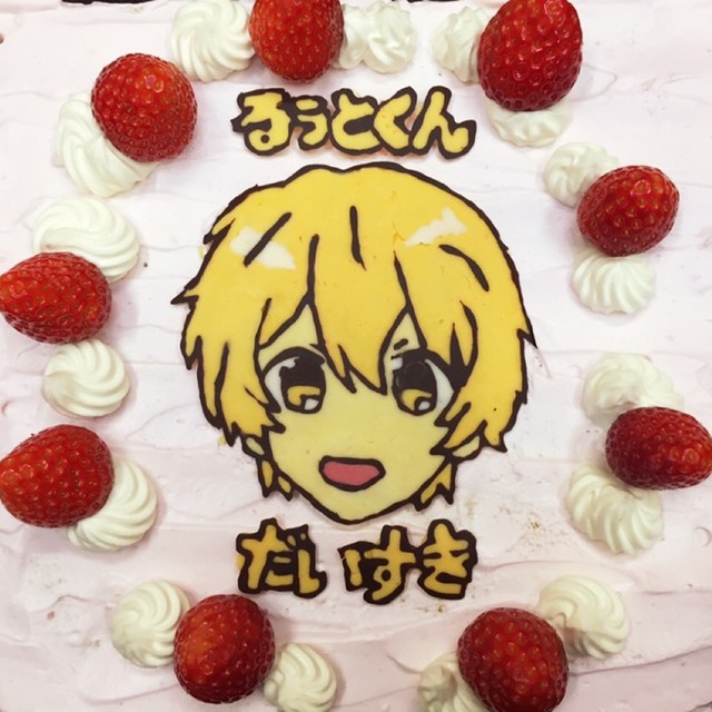 すとぷりるぅとくんデコレーションケーキ レシピ 作り方 By ａｙｕｍｉサクランボ クックパッド