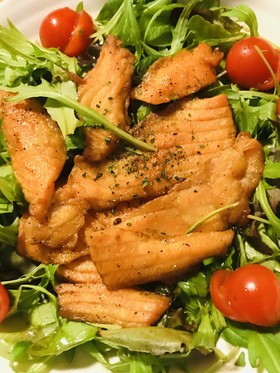鮭切り身の米粉ムニエル●しょう油バター味