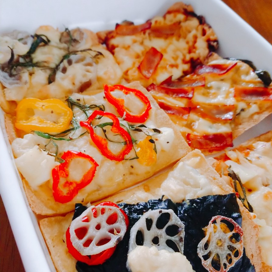 豆腐ピザ ヴィーガン グルテンフリーの画像