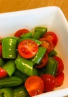スナップえんどうとプチトマトのサラダ