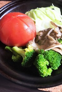 タジン鍋でヘルシー蒸し野菜！！