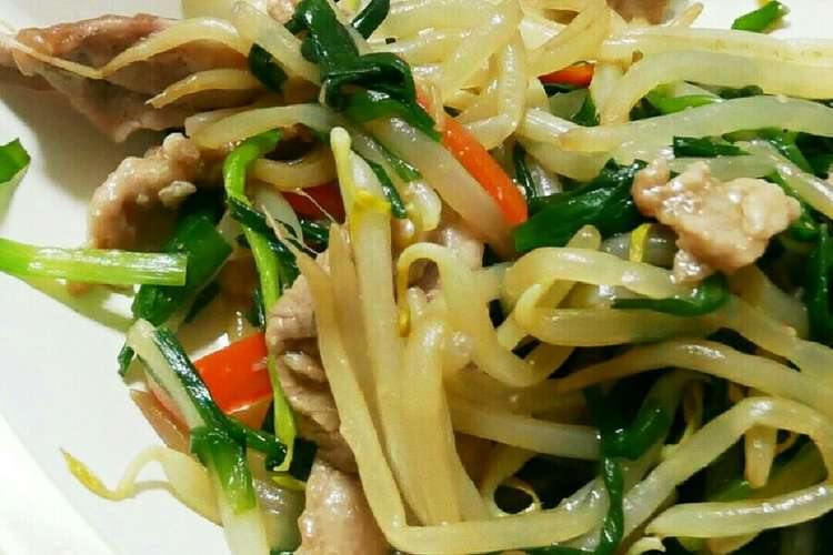 豚しゃぶ肉とにらともやしのあんかけ炒め レシピ 作り方 By うさこのおうち クックパッド 簡単おいしいみんなのレシピが359万品