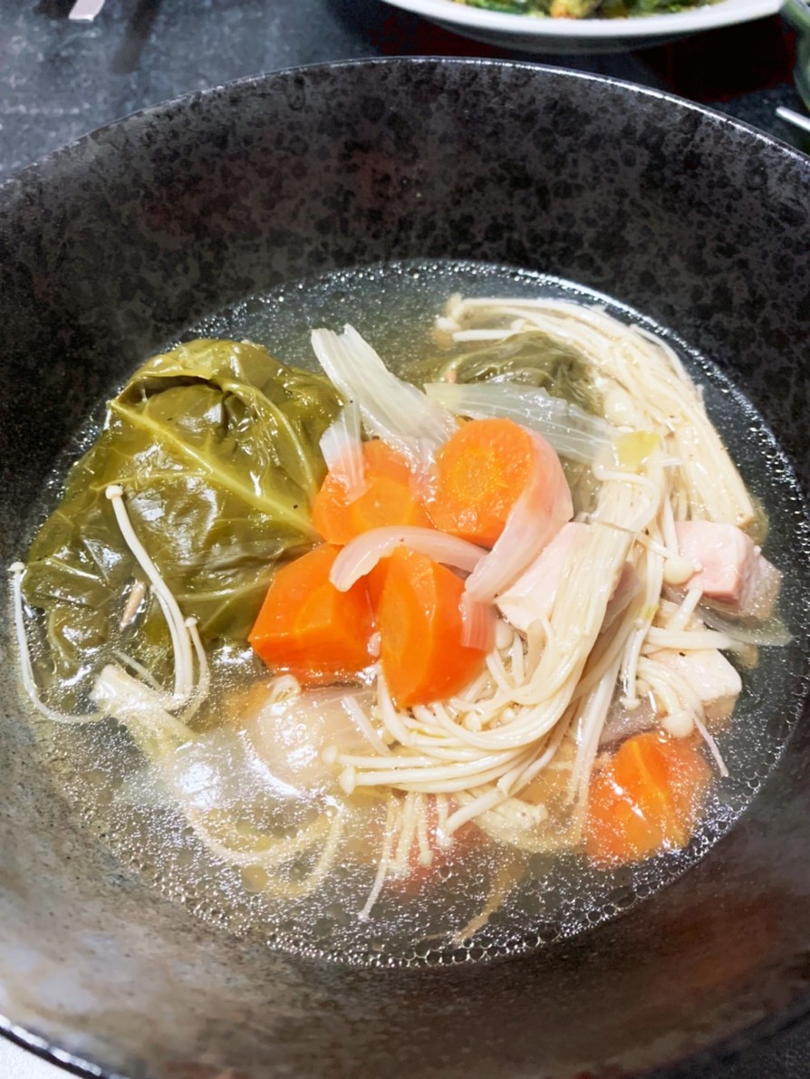 圧力鍋でコンソメのロールキャベツスープの画像