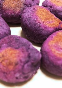 フライパンで紫芋のしっとりクッキー
