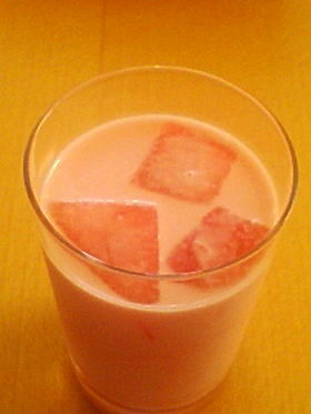 スイカミルクジュースの画像