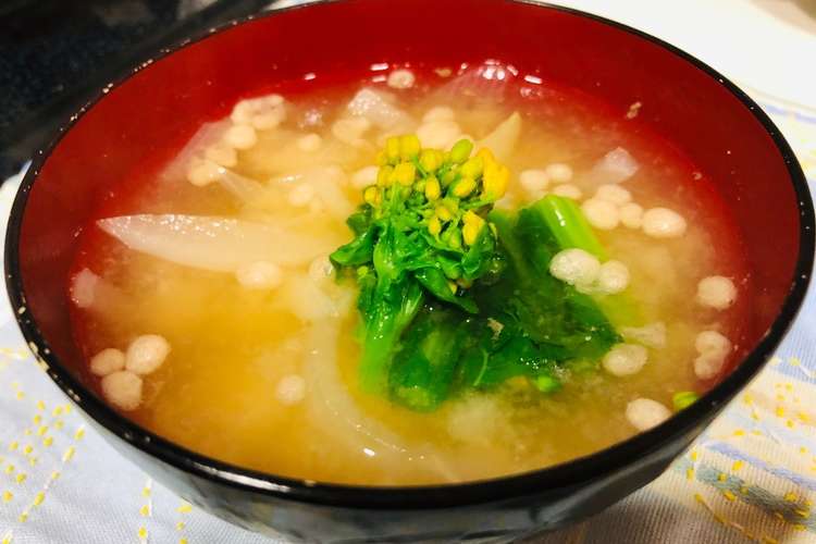 菜の花と大根のお味噌汁 レシピ 作り方 By Hiro31 クックパッド 簡単おいしいみんなのレシピが378万品