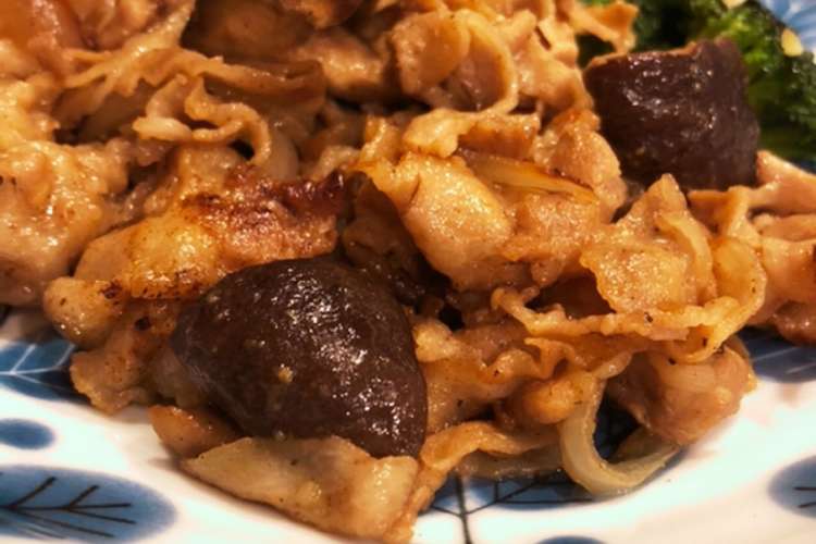 簡単美味しい 椎茸と豚肉のごま味噌炒め レシピ 作り方 By Fufuyoko クックパッド 簡単おいしいみんなのレシピが353万品