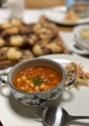 大豆とトマト缶の食べるスープ