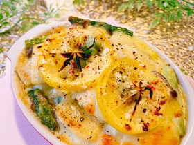 お洒落♪ささみのレモンクリームチーズ焼き