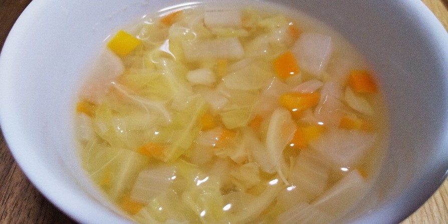 ポカポカ♪白だしで和風野菜スープ☆の画像