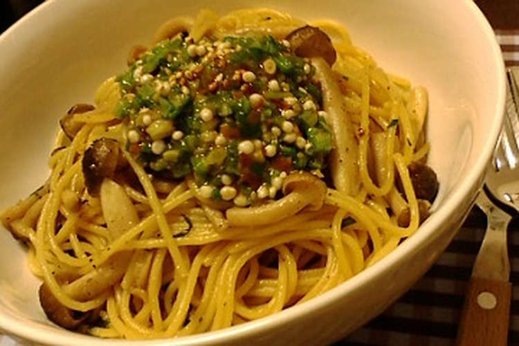 大葉香るｵｸﾗのﾊﾞﾀｰ醤油ﾊﾟｽﾀ レシピ 作り方 By クロナミ クックパッド 簡単おいしいみんなのレシピが352万品