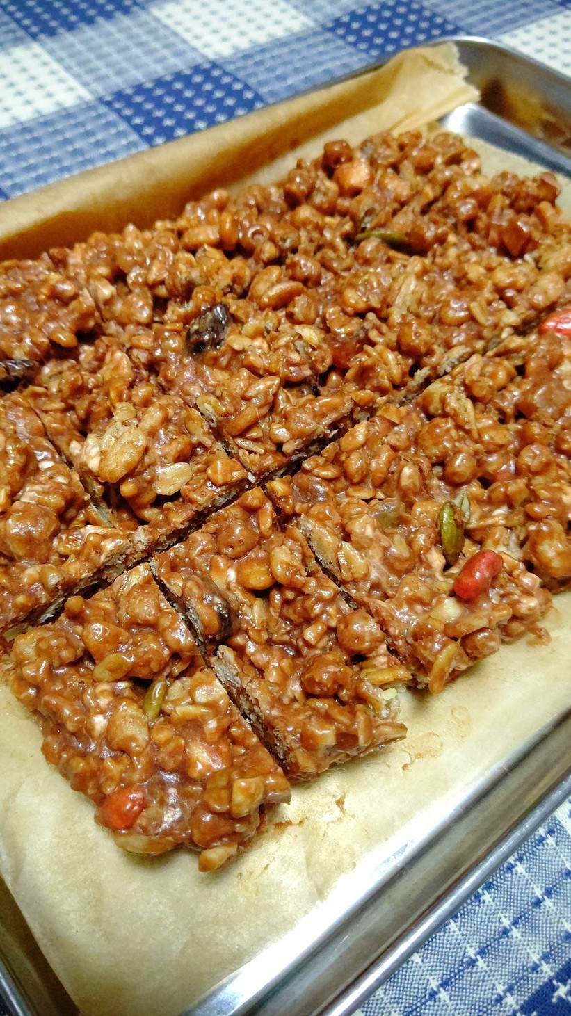 チョコレートシリアル朝食バーのレシピ