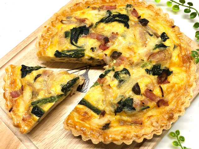 空焼きでサクッ ほうれん草のキッシュ レシピ 作り方 By Shokenママ クックパッド
