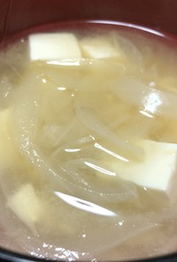 レンジで時短&辛み抜き☆玉ねぎの味噌汁