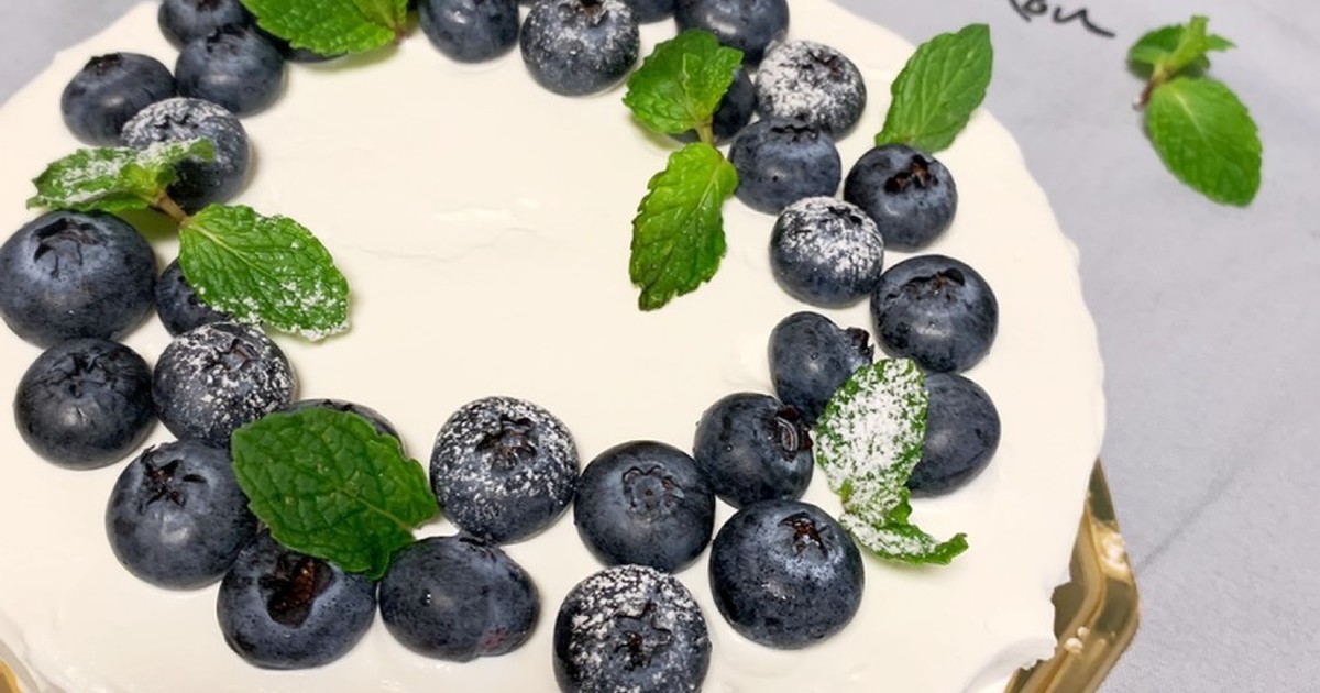 ブルーベリージャムでレアチーズケーキ レシピ 作り方 By みずいろキッチン クックパッド 簡単おいしいみんなのレシピが352万品