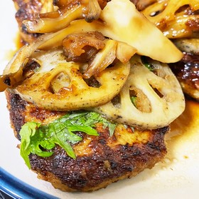 簡単!時短!豚ひき肉の甘辛ハンバーグ