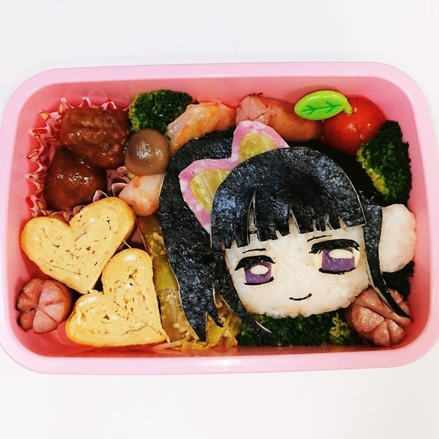 鬼滅 キャラ弁 栗花落カナヲぺたん娘vr レシピ 作り方 By めいめい クックパッド