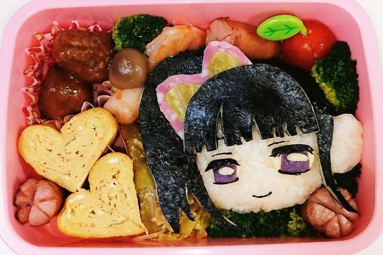 鬼滅 キャラ弁 栗花落カナヲぺたん娘vr レシピ 作り方 By めいめい クックパッド