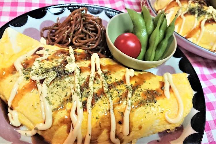子供喜ぶ おつまみにも オムお好み焼 レシピ 作り方 By ｓ４ クックパッド 簡単おいしいみんなのレシピが359万品