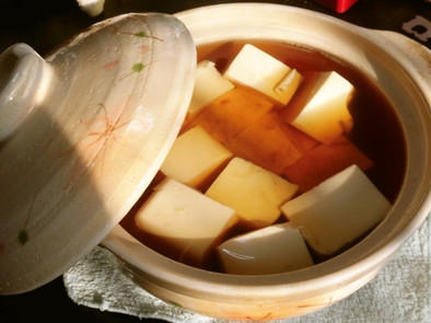 簡単なのに料亭の味！お出汁の湯豆腐の写真