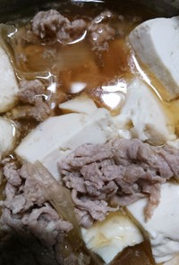 斬新♪10分で肉豆腐d=(^o^)=b
