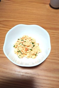 豆腐と鮭フレークのマヨソテー