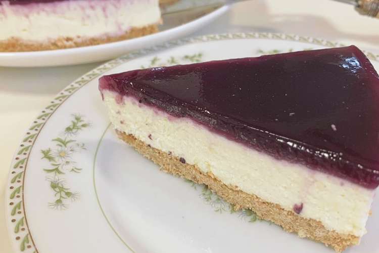 簡単ブルーベリーレアチーズケーキ レシピ 作り方 By まえかわちゃん クックパッド 簡単おいしいみんなのレシピが350万品