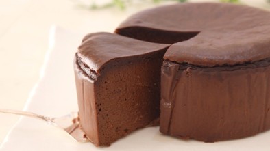 ベイクドチョコチーズケーキの写真