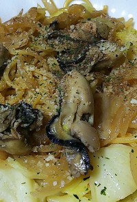 牡蠣と春野菜のスパゲッティ