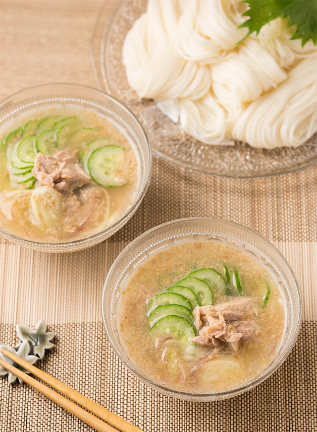 冷や汁素麺 麺弁当の画像