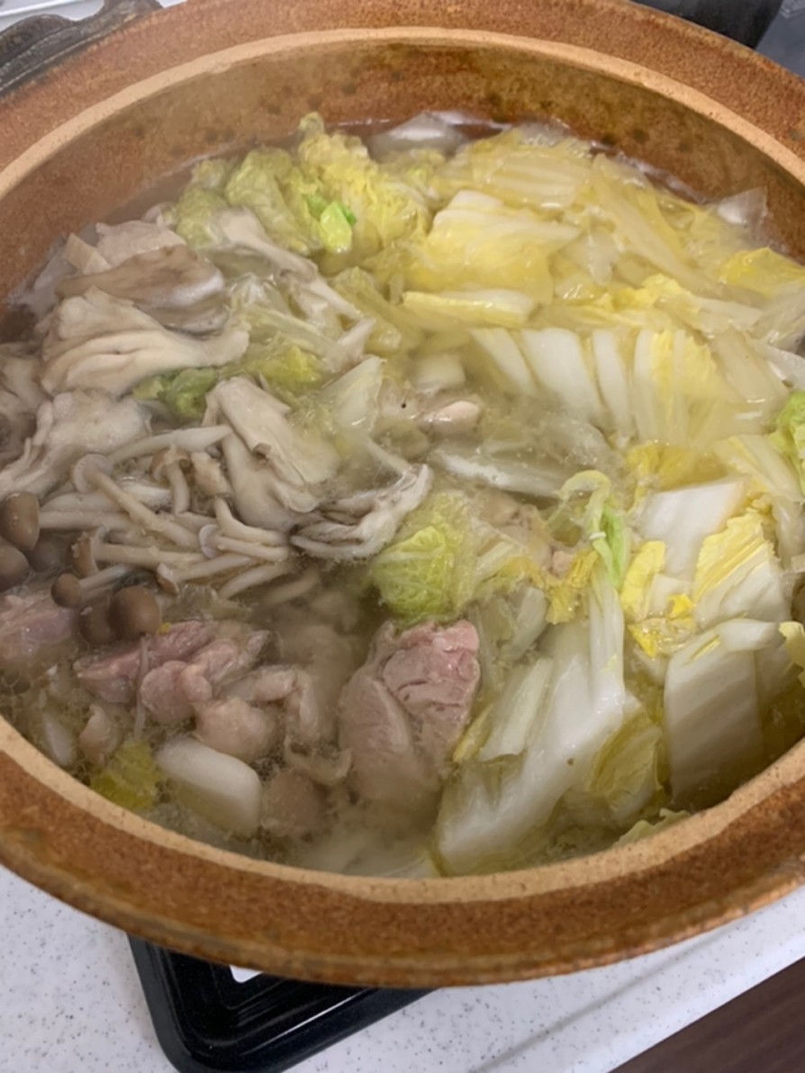 鶏肉と白菜の生姜鍋の画像