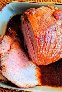 豚もも肉の煮焼きチャーシュー