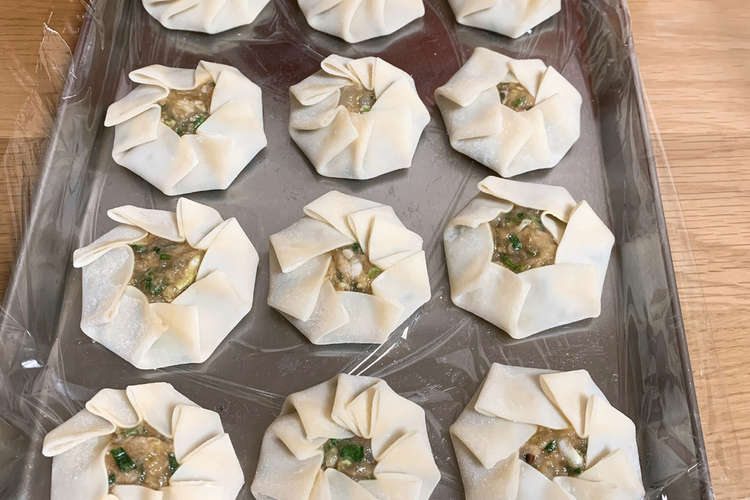 青じそ餃子 花餃子バージョン レシピ 作り方 By ヤマネコさん クックパッド 簡単おいしいみんなのレシピが357万品