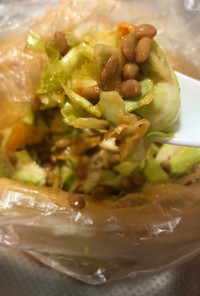 キャベツ納豆キムチ　簡単　整腸美肌レシピ