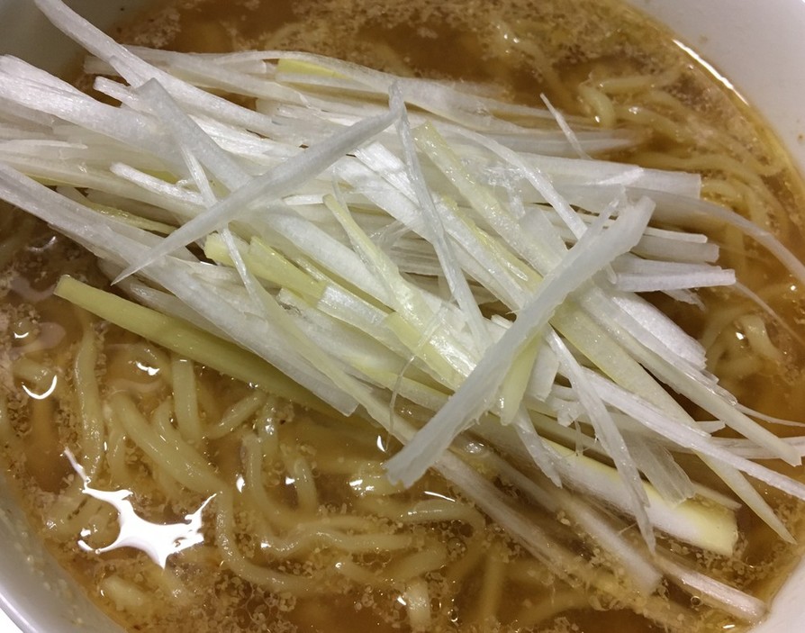 冷やし中華袋麺リメイクで葱胡麻温麺の画像