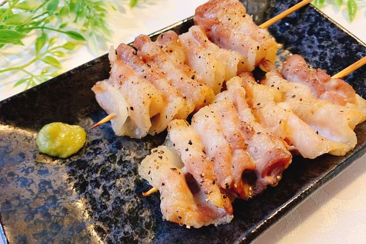 あと一品 簡単 豚バラの串焼き レシピ 作り方 By Sugar148 クックパッド 簡単おいしいみんなのレシピが376万品