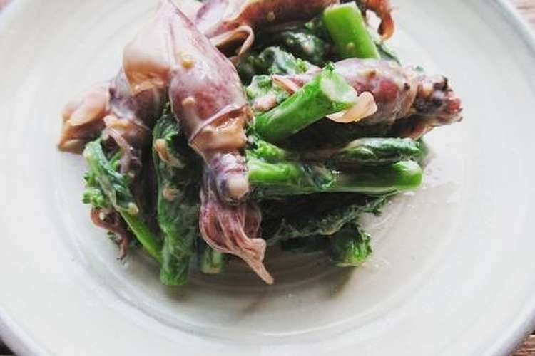 ホタルイカと菜の花のモダン酢味噌和え レシピ 作り方 By 水産庁 水産女子 クックパッド 簡単おいしいみんなのレシピが370万品