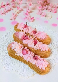 桜のシュークリーム＊お花見・おひな祭り